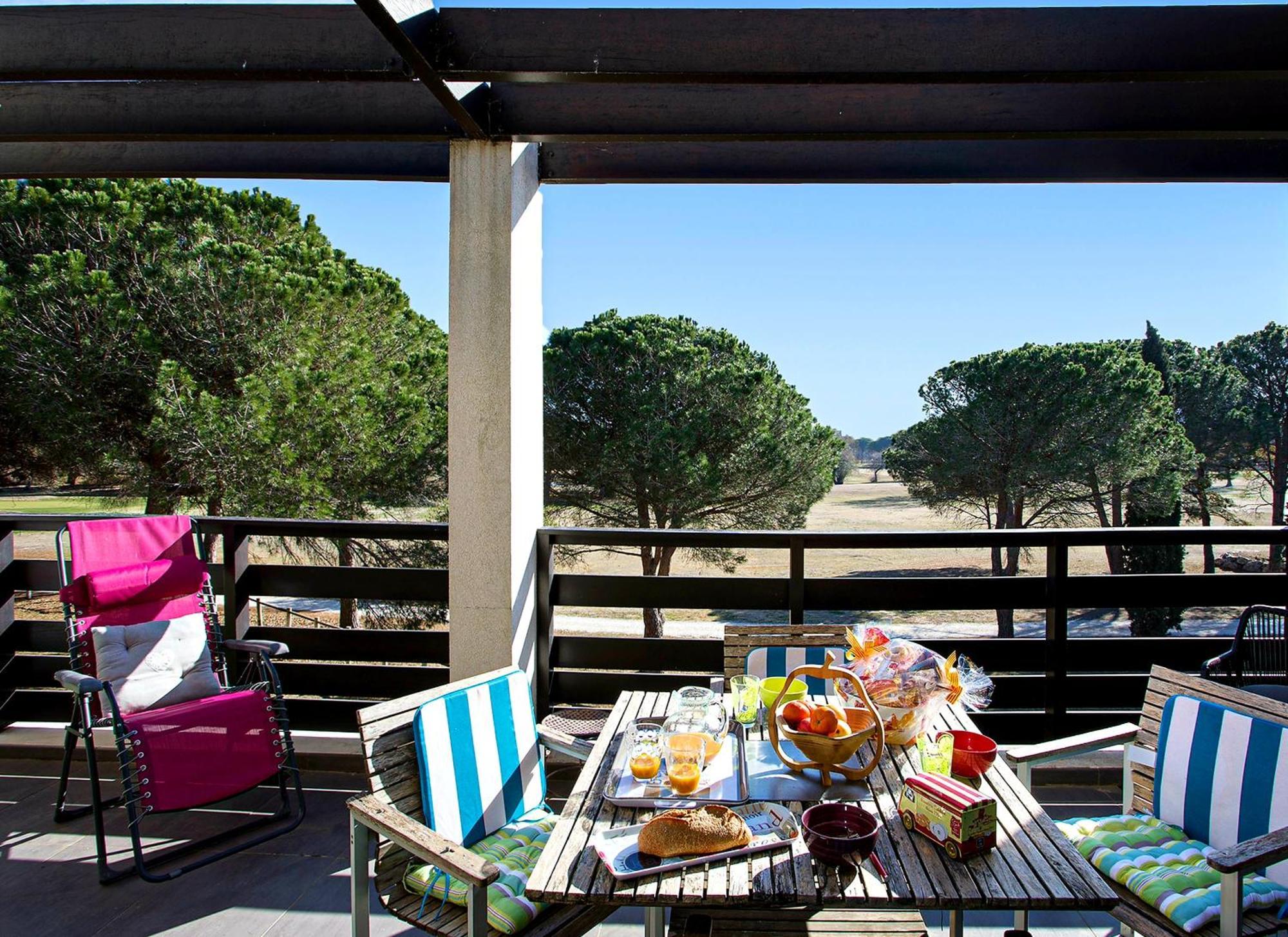 Vert Paradis - Vue Apaisante Sur Golf, Pins Parasols, 2E Etage - 80 M2 Dont Terrasse Avec Pergola, 2 Chambres, 3Et Iles, 3 Clim, Wifi - Piscine, Parking Et Park A Velos, Ascenseur - En Option Linge, Menage - Pistes Cyclables, Mer A Proximite Saint-Cyprien  Ngoại thất bức ảnh