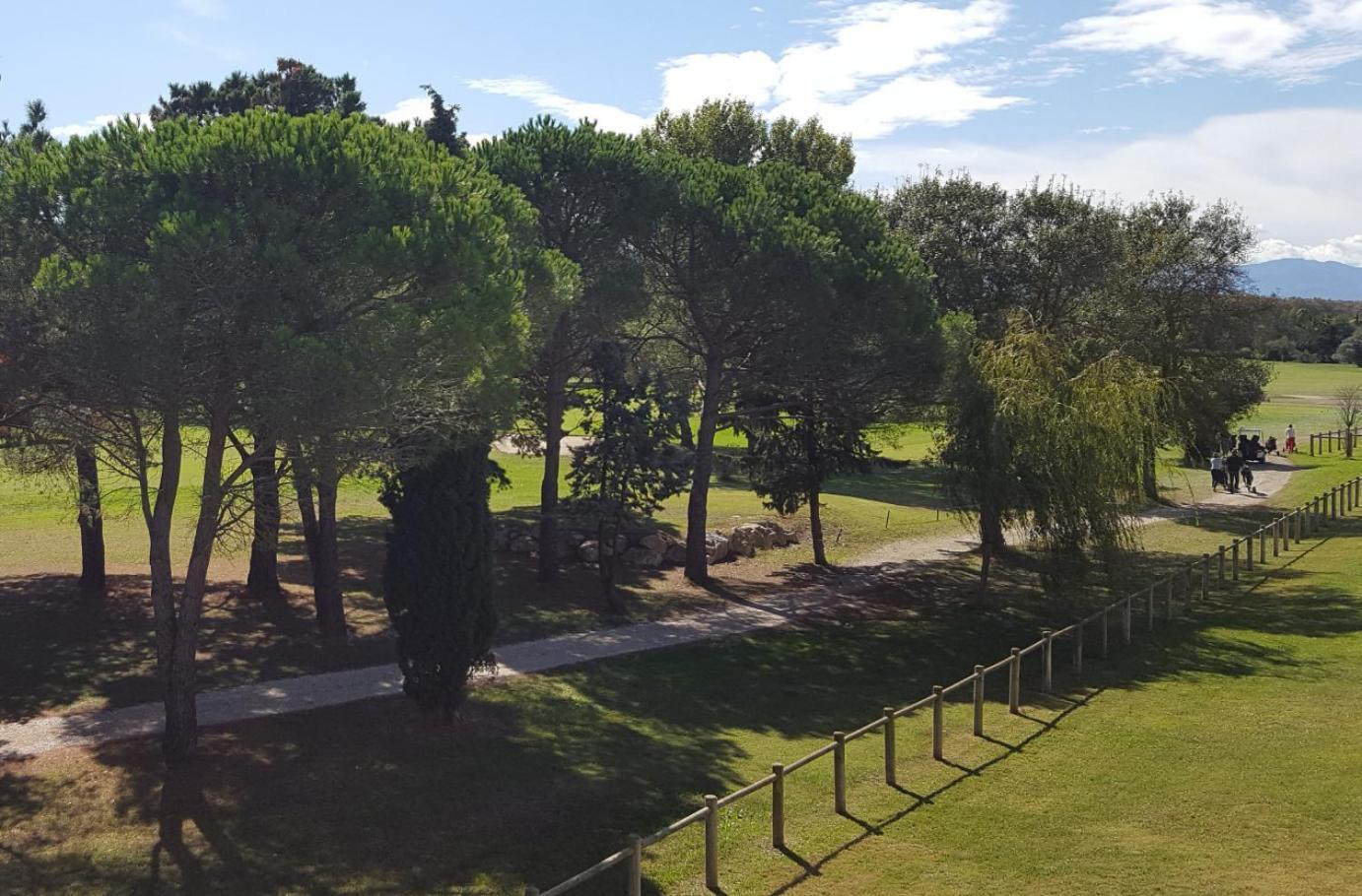Vert Paradis - Vue Apaisante Sur Golf, Pins Parasols, 2E Etage - 80 M2 Dont Terrasse Avec Pergola, 2 Chambres, 3Et Iles, 3 Clim, Wifi - Piscine, Parking Et Park A Velos, Ascenseur - En Option Linge, Menage - Pistes Cyclables, Mer A Proximite Saint-Cyprien  Ngoại thất bức ảnh